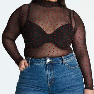 Mesh Heart Top